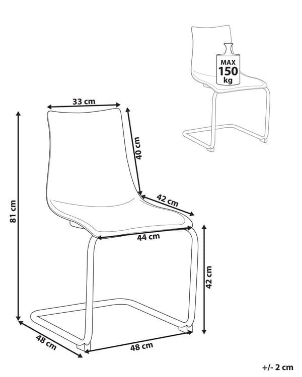 Matstolar 2 st Transparent Svart Plastsits Metallben Stolar