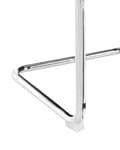 Miniatyrbild 8 av 9: Matstolar 2 st Transparent Svart Plastsits Metallben Stolar