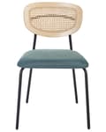 Miniatyrbillede 5 af 9: Spisebordsstol Træ Sæt af 2 Spisestole med Metalben Moderne Spisestuestol Retro Design Stole til Spisebord