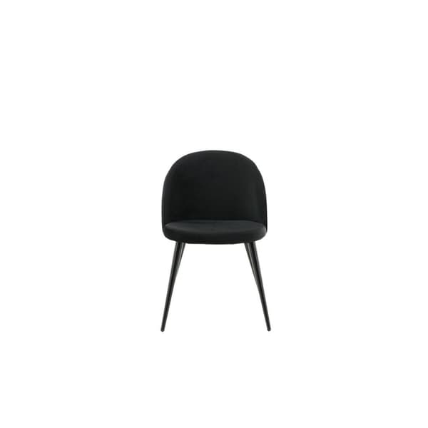 2 x Skagen spisestuestoler velour svart.