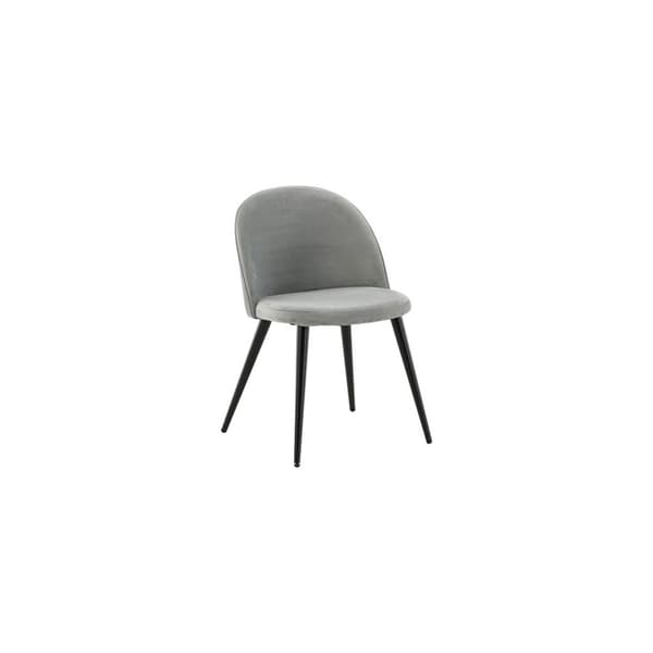 2 x Skagen spisestuestoler velour grå,svart.