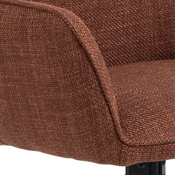 2 x Glenda matstol med armstöd snurrfunktion orange.