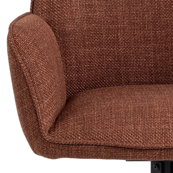 2 x Glenda matstol med armstöd snurrfunktion orange.