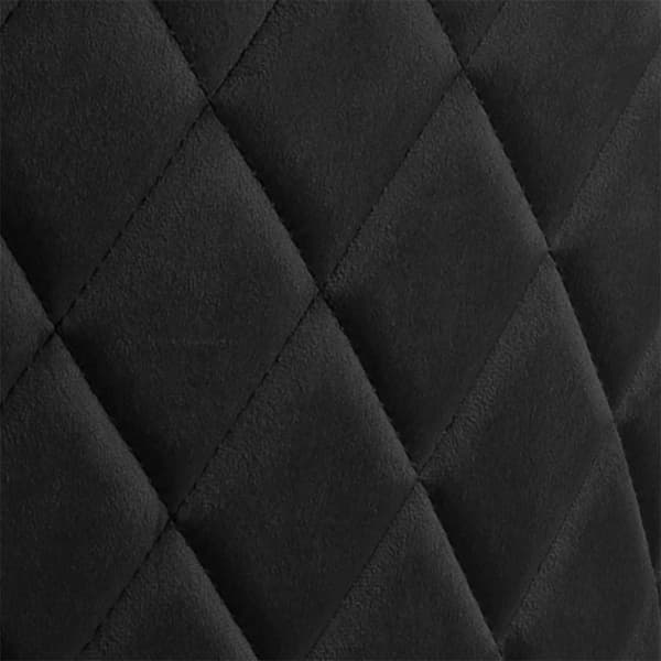 2 x Louise spisestuestoler velour svart.