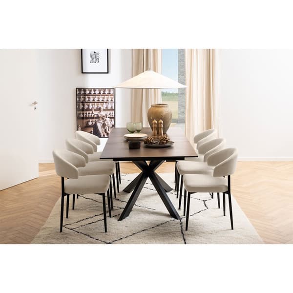 2 x Edina spisestuestoler beige.