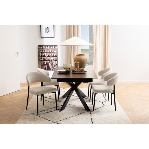 2 x Edina spisestuestoler beige.