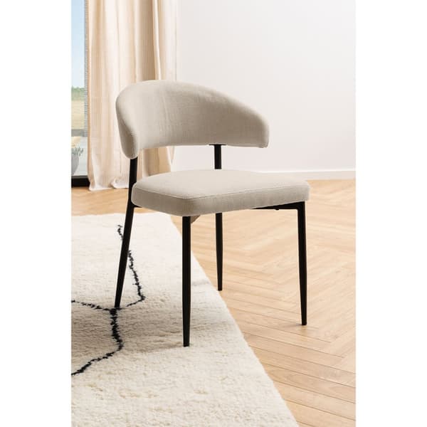 2 x Edina spisestuestoler beige.