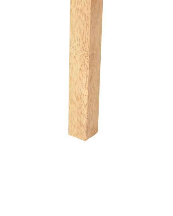 Matstol 2 st Ljusbeige Polyester Gummi Trä Ljust Trä Stoppade