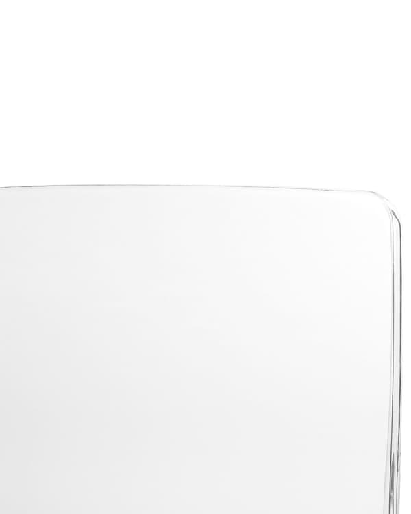 Set med 2 Matstolar Genomskinlig Syntetiskt Material Armlös Stapelbara Modern Design