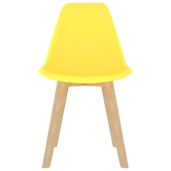 Matstolar 6 st gul plast