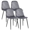 Miniatyrbilde 1 av 8: Fiolo4 spisestuestoler sett med 4 stk. lysegrå.