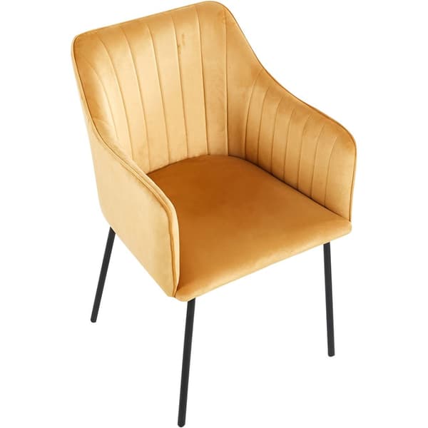 Valia1 spisestuestoler med armlener brun.