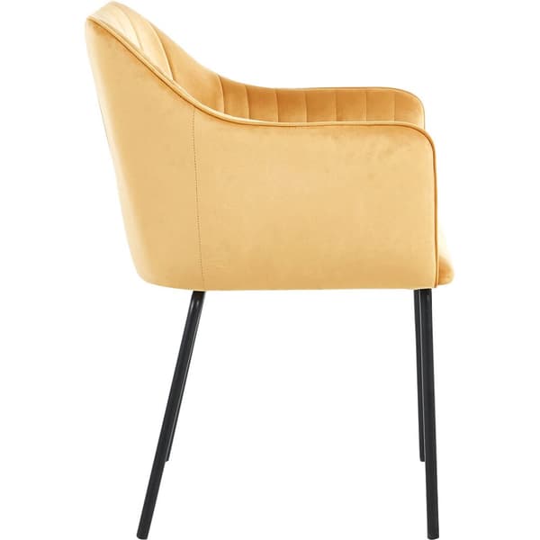 Valia1 spisestuestoler med armlener brun.