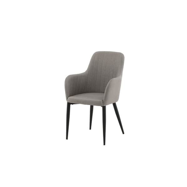 2 x Comfort spisestuestoler med armlener grå.
