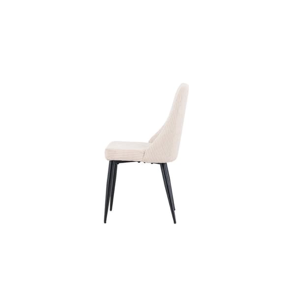 2 x Leone spisestuestoler fløyel beige.