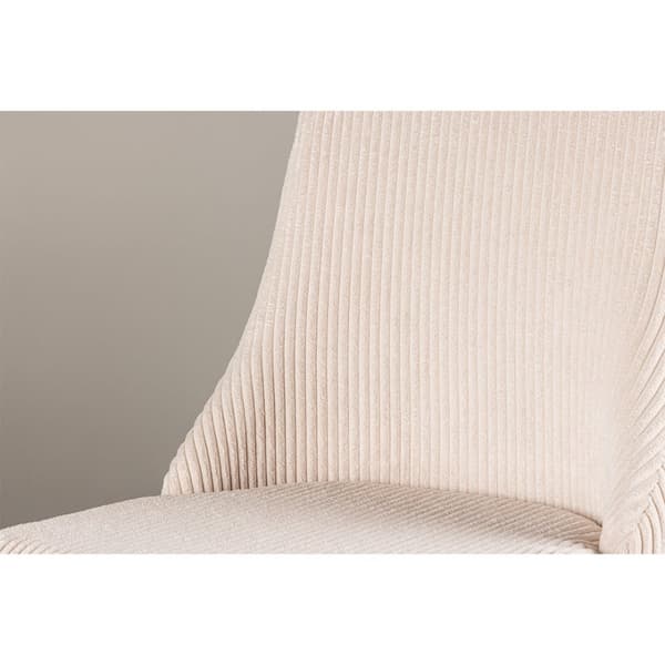 2 x Leone spisestuestoler fløyel beige.