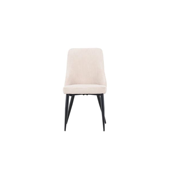 2 x Leone spisestuestoler fløyel beige.