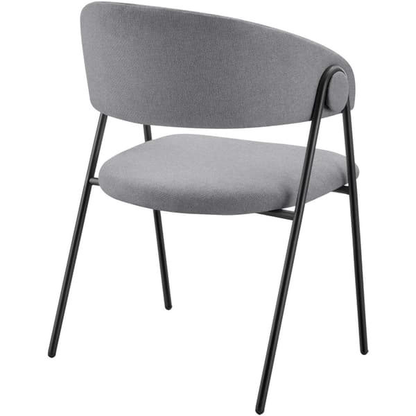 Stol Bedano, polstret, vævet stof, 150 kg - grå,Sæt med 2 stk.