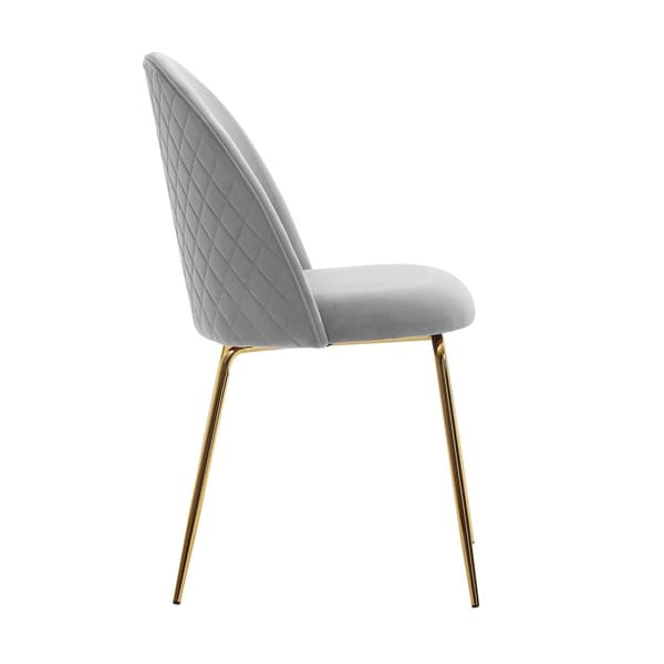 Rootz Scandinavian Design Spisestuestole - Moderne køkkenstole - Polstrede sæder - Fløjlsbetræk - 53cm x 86cm x 50cm