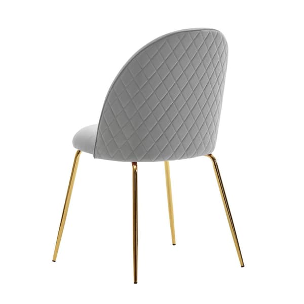 Rootz Scandinavian Design Spisestuestole - Moderne køkkenstole - Polstrede sæder - Fløjlsbetræk - 53cm x 86cm x 50cm