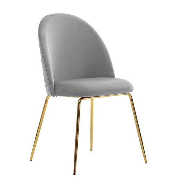 Rootz Scandinavian Design Spisestuestole - Moderne køkkenstole - Polstrede sæder - Fløjlsbetræk - 53cm x 86cm x 50cm