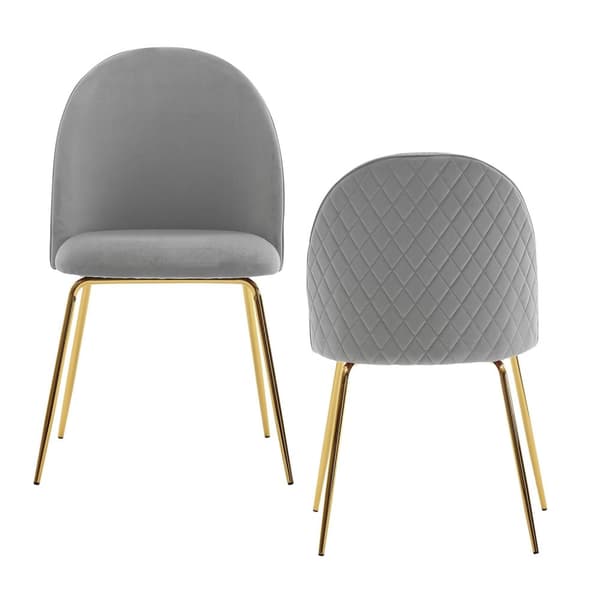 Rootz Scandinavian Design Spisestuestole - Moderne køkkenstole - Polstrede sæder - Fløjlsbetræk - 53cm x 86cm x 50cm