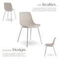 Miniatyrbild 3 av 11: Plaststolar Mave, ergonomisk, 120 kg - taupe/krom, Uppsättning om 6