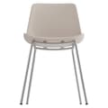 Miniatyrbild 10 av 11: Plaststolar Mave, ergonomisk, 120 kg - taupe/krom, Uppsättning om 6