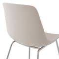 Miniatyrbild 11 av 11: Plaststolar Mave, ergonomisk, 120 kg - taupe/krom, Uppsättning om 6