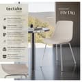 Miniatyrbild 2 av 11: Plaststolar Mave, ergonomisk, 120 kg - taupe/krom, Uppsättning om 6