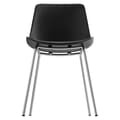 Miniatyrbild 10 av 11: Plaststolar Mave, ergonomisk, 120 kg - svart/krom, Uppsättning om 6