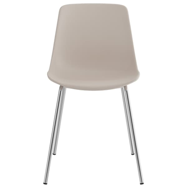 Stol Mawe, ergonomisk, 120 kg - taupe/krom,Sæt med 4 stk.