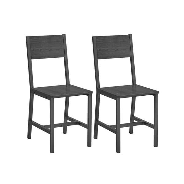 Rootz 2 ruokapöydän tuolin setti - Modernit tuolit - Lastulevy teräsrakenne - Ergonomiset istuimet - 36 cm x 46,6 cm x 87,1 cm