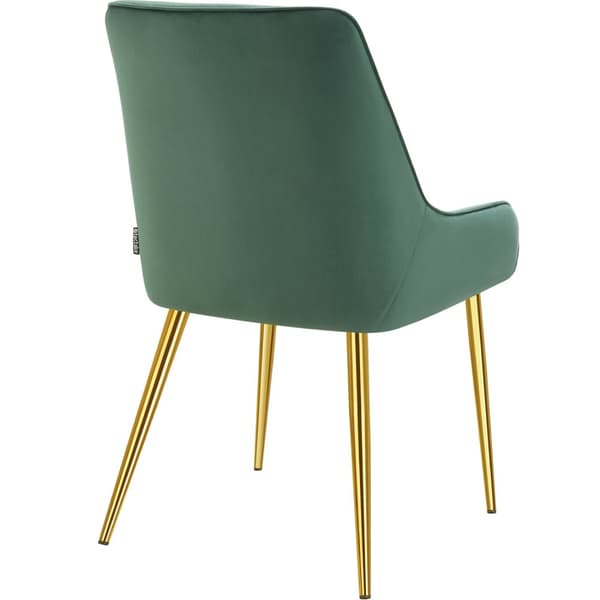 Spisebordsstol Avane, velour, bæreevne 120 kg - grøn,Sæt med 4 stk.