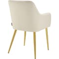 Miniatyrbillede 6 af 11: Stol Avane, velour, polstret - beige,Sæt med 6 stk.