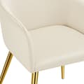 Miniatyrbillede 11 af 11: Stol Avane, velour, polstret - beige,Sæt med 2 stk.