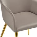 Miniatyrbillede 11 af 11: Stol Avane, velour, polstret - taupe,Sæt med 6 stk.
