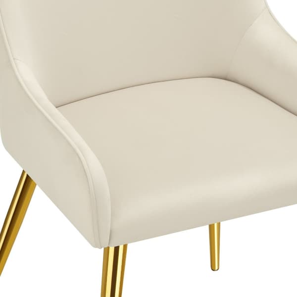 Spisebordsstol Avane, velour, bæreevne 120 kg - beige,Sæt med 4 stk.