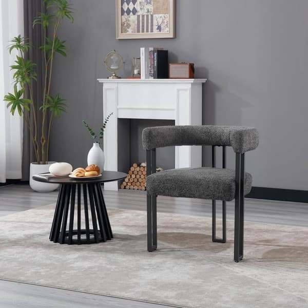 Rootz Spisestuestol - Køkkenstol - Sidestol - Chenillestof - Metalben - 61,5 cm x 72 cm x 51,5 cm