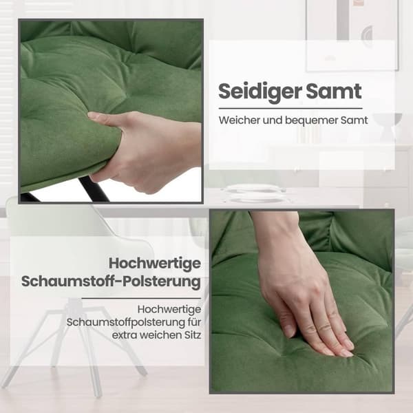 Rootz matstol - köksstol - vridbar fåtölj - bekväma sittplatser - 57,5 ​​cm x 82,5 cm x 53 cm