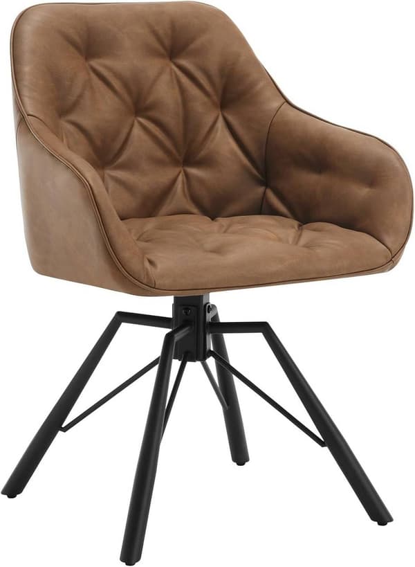 Rootz matstol - köksstol - vridbar fåtölj - bekväma sittplatser - 57,5 cm x 82,5 cm x 53 cm