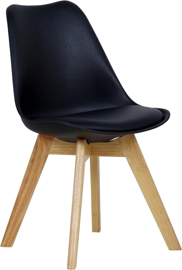 Rootz spisestuestol - Ergonomisk siddeplads - Polstret ryglæn - Stabile ben - Flere farver - Nem montering - Gulvvenlige måtter - 82 cm x 46 cm x 40,5