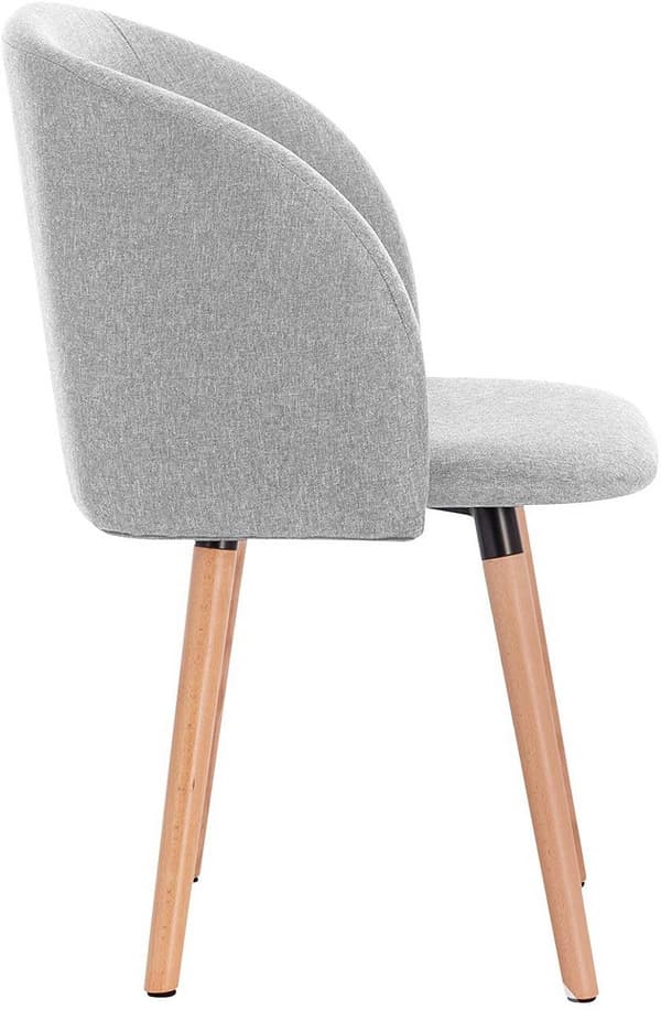 Rootz spisestuestol - Ergonomisk lænestol - Accentstol - Åndbart linned - 84cm x 47cm x 38cm
