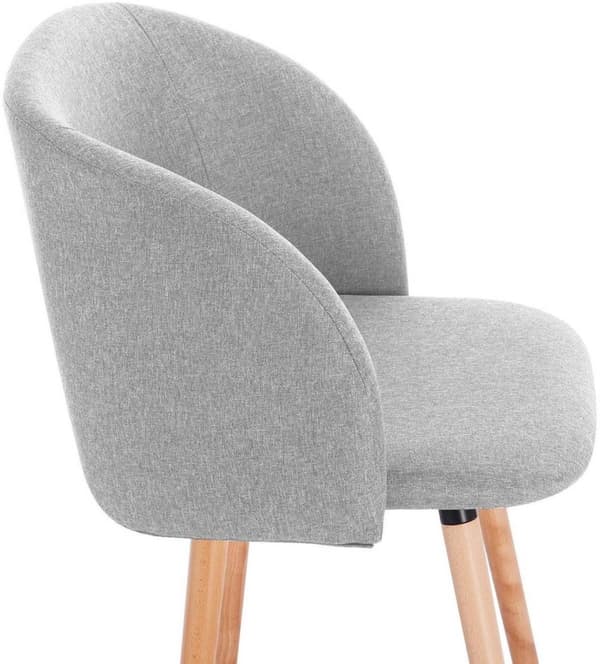 Rootz spisestuestol - Ergonomisk lænestol - Accentstol - Åndbart linned - 84cm x 47cm x 38cm