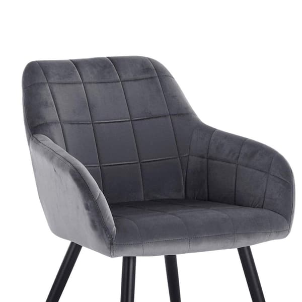 Rootz spisestuestol - lænestol - køkkenstol - fløjl - komfortabel siddeplads - 49cm x 43cm x 81cm