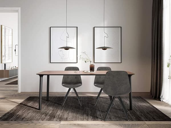 Rootz-ruokailutuoli - Pehmustettu tuoli - Puinen jalkatuoli - Ergonominen muotoilu - 39 cm x 43 cm x 83 cm - Lattiasuojat - Useita värivaihtoehtoja