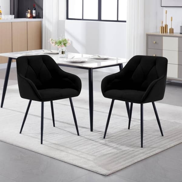 Rootz Matstol - Sammetsklädd stol - Köksstol - Ergonomisk design - 56cm x 83,5cm x 53cm