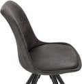 Miniatyrbillede 7 af 9: Rootz Spisestuestol - Polstret Stol - Træben - Ergonomisk design - 85cm x 44,5cm x 83cm