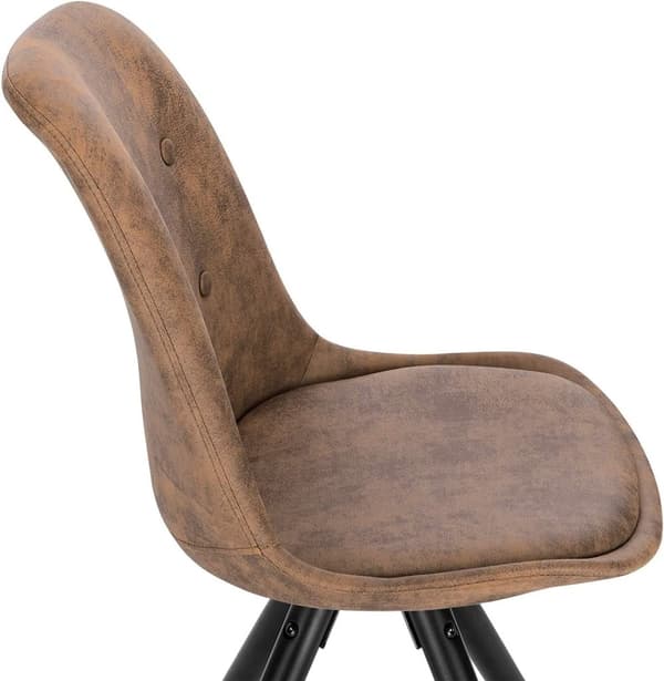 Rootz Ergonomic Dining Chair - Polstret sæde - Massive træben - Gulvvenlig - Komfortabelt ryglæn - 83cm x 43cm x 39cm