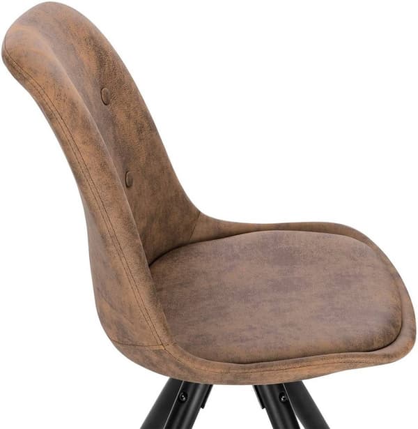 Rootz-ruokailutuolisarja - Massiivipuiset jalat - Pehmustetut tuolit - Mukavuus ja vakaus - Kokonaiskorkeus 85 cm - Istuimen mitat 44 x 44,5 cm